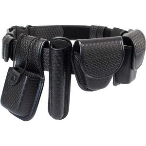 8-in-1 Police Duty Belt Kit with Pouches, Law Enforcement Utility Belt Rig (Large)
