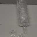 24 Pcs Ribbed Martini Glasses 7 oz Disposable Plastic Vintage Ribbed Coupe Glasses Cocktail Unbreakable Dessert Parfait Glassware for Wedding Birthday Party Supplies (Clear)