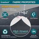 Granbest Premium Water Repellent Sofa Cover High Stretch Couch Slipcover Super Soft Fabric Couch Cover (Gray, Large) (Grey)