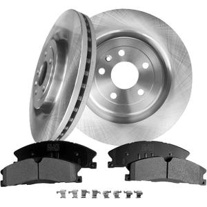 PM Auto Set of 6 Front 352mm Brake Disc Rotors-Ceramic Brake Pad Kit Replacement For 2013-2019 Lincoln MKT