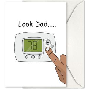GIFTING GIGGLES Funny Happy Birthday Card for Dad Great Happy Bday Gift for Father, Papa, Step Dad, Daddy, Padre | 30th 40th 50th 60th 70th 80th 90th