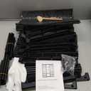 WOWLIVE 9 Tiers Large Shoe Rack Storage Organizer for Closet 50-55 Pairs Shoe Tower Unit Shelf Stackable Shoe Rack with Metal Pipes Plastic Connectors Black(SSS3B9)