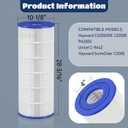 C200S Pool Filter Cartridge - Compatible with Hayward CS200e Pool Filter Cartridge C-9442, PA200S, CX200XRE, C200S Hayward Filter Cartridge, 200 Sq.Ft. 1 Pack