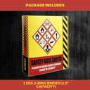 Ring Binder Depot SDS Binder, Heavy Duty 3 Ring Binder with 1.5 in Capacity Holds 250 Pages, Trilingual with EnglishSpanishFrench, Durable and Highly Visible Safety Data Sheets, Yellow