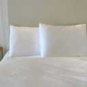 iMaylex Soft 100% Egyptian Cotton Zipper Pillow Case, Cozy and Lightweight Pillowcase, Set of 2, White, Standard, 20" x 26"