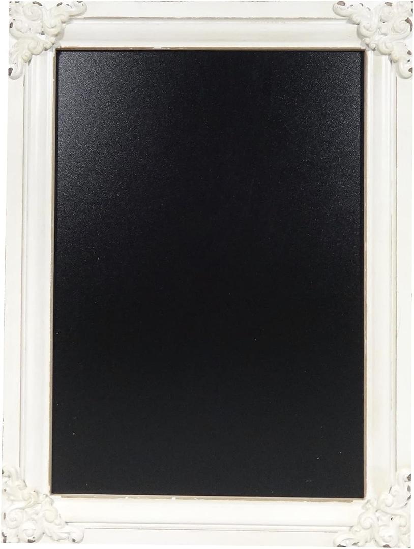 NIKKY HOME Decorative Chalk Board Farmhouse Kitchen Chalkboard Wall Sign Framed Hanging Display Non-Porous Easy to Clean 16" x 12" Rustic Blackboard for Weddings, Birthdays, Restaurant, Menu