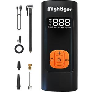 Tire Inflator Portable Air Compressor Cordless Mini Automatic Air Pump with Digital Pressure Gauge 150PSI 3X Fast Inflation and Auto Shutoff SOS Light Tires Pump for Car (Black)