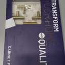 10 Pack Gold Cabinet Knobs 2 Inch - Brushed Brass Drawer Knobs Single Hole Gold T Bar Hardware Drawer Pulls for Kitchen Cabinets and Dressers