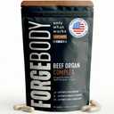 Forgebody Beef Liver & Organ Complex Supplement, Grass-Fed Liver, Heart, Bone Marrow, Pancreas, Testicles Ancestral Nutrition for Athletes and Active Men, Supports Energy + Recovery + Brain, 1 Month EXP: 05.2028