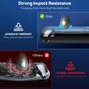 FYOUNG Carrying Case for PlayStation Portal, Protective Hard Shell Portable Travel Carry Handbag Full Protective Case Accessories for PlayStation Portal Remote Player (Dark Gery)