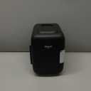 Cooluli Mini Fridge for Bedroom - Car, Office Desk & Dorm Room - Portable 4L/6 Can Electric Plug In Cooler & Warmer for Food, Drinks, Skincare Beauty & Makeup - 12v AC/DC & Exclusive USB Option, Black