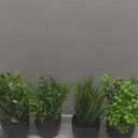 Der Rose Fake Plants 4 Packs Artificial Plants Small Faux Plants Black Bathroom Accessories for Halloween Bathroom Home Kitchen Coffee Table Office Desk Decor Indoor (Green)