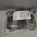 Outdoor Fire Pit  17 Inch Portable with Storage Bag for Camping, Patio Heating, Picnic and BBQ, Trapezoid Vertical Hollow, Black