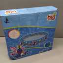3 Rings Kiddie Pool for Toddler, 48X12Kids Swimming Pool, Inflatable Baby Ball Pit Pool, Small Infant Pool (Blue)
