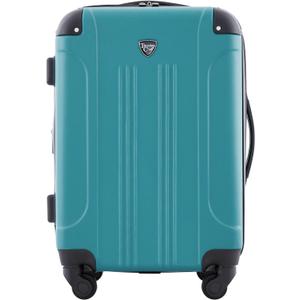 Travelers Club Chicago Hardside Expandable Spinner Luggage, Teal, 22" Carry-On