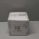 YOUBET 100 Pack Ivory Scalloped Plastic Plates - 6.5 Inch Gold Disposable Plates with Gold Rim - High End Elegant Vintage Dessert Salad Plate for Birthday Parties & Wedding