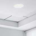 2Pcs CP3540 Ceiling Cover Plate, Round Electrical Box Cover for 3-1/2" to 4" Holes, Paintable White Plastic Hole Plates for Smoke Detector, Living Room & Office