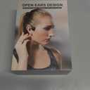 Bone Conduction Headphones Bluetooth Open Ear Headphones with mic Wireless Muitipoint Connection IP65 Waterproof Sports Headsets for Running Cycling and Workouts (Black)