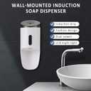 Convenient Automatic Soap Dispenser,4 Adjustable Levels Touchless Hand Sanitizer Pump with Infrared Sensor, 400 ml Countertop Electric Soap Dispenser