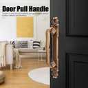 Fdit Zinc Alloy Cabinet Handle, Antique Surface Mount Door Pull 280mm with 195mm Hole Distance European Style Furniture Hardware for Wardrobe Drawer Closet