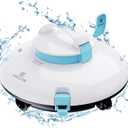 Cordless Robotic Pool Cleaner, Automatic Above Ground Pool Vacuum with 70 Mins Runtime, 15KPa