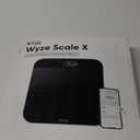 Wyze Smart Scale X - Digital Bathroom Scale for Body Weight, BMI, Body Fat, Muscle Mass, Heart Rate Monitor | Sync with Health Apps | for People, Baby & Pet, 400 lbs (Black)