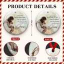 2 x Memorial Jesus Baby Ornaments - Miscarriage Gift Ornament for Loss of Baby, Infant - in Loving Memory Decoraton - Catholic Religious Keepsake, Sympathy Home Decor for Christians Mom & Dad