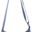 Nylon Crescent Crossbody Bag for Women Purses Trendy Men,Small Travel Sling Bag Hobo (Lake Blue), S
