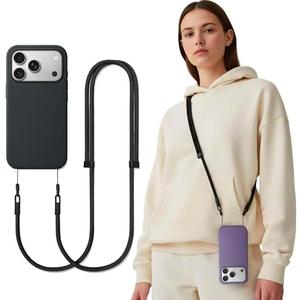 iBestgol Phone Lanyard Crossbody Compatible with iPhone 17/Air/Pro/Max Phone Cases & Most Phone Cases, Adjustable Anti-Theft Neck Holder for Women & Men(Case Not Included)
