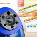 Bostitch Office QuietSharp Electric Pencil Sharpener, Heavy Duty Classroom or Office Use, Size Selector with 6 Different Sizes, Blue