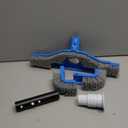 (2026 Upgraded) 20" 2 in 1 Pool Brush Vacuum Head with Swivel Hose Connection & Sturdy Nylon Bristles for Heavy Duty Inground & Above- Ground Pool Cleaning - Connecting 1-1/4" or 1-1/2" Hose (No Pole)