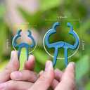 Plant Support Clips, 120 PCS Gentle Flower Plant Clamps for Supporting Vine Climbing Plants, Gardening Lever Loop Gripper Clips Help Stems Vines Grow Straight Upright, 2 Sizes in one Pack