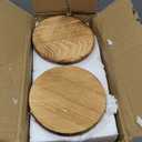 2 Pack Glass Cloche Display Dome, 10 Inch Large Decorative Glass Bell Jar, Clear Dome Showcase with Dark Brown Wooden Base, for Plants, Medals, Photos, Antique Collectibles, Mother's Day