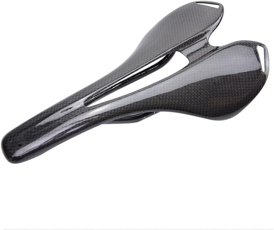 RXL SL Carbon Road Bike Seat Mountain Bike Saddle Carbon Fiber Cycling Bicycle MTB Saddles Seat for Womens and Mens Front Seat Mat Leather Bicycle Seat (No Logo-3K glossy)