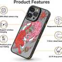 Magnetic for iPhone 13 Pro Magsafe Case Cute Aesthetic - Durable Fashion Funny Phone Case - Girly Tiger Pattern Print Cover Design for Woman Girl 6.1 inches Black