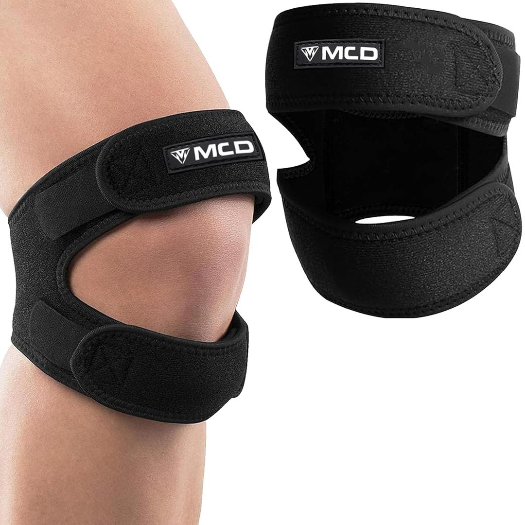 MCD Patella Knee Brace for Women & Men 1 Pc Adjustable Patellar Tendon Strap Neoprene Knee Support Brace for Arthritis Running & Basketball Rodilleras para Dolor de Rodillas Patella Stabilizer Knee Brace (S/M)