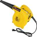 Corded Electric Leaf Blower,2 in 1 Small Handheld Lightweight Sweeper/Vacuum,110V 400W Portbale Blower for Leaf/Snow/Dust Blowing (Yellow)