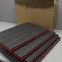 Outus 4 Pcs Cuttable Polyurethane Foam Pads Craft Foam Insert for Cases Packing Padding Camera Toolbox Storage(16 x 12 x 1.5 Inch,Red, Black)