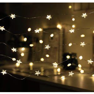 Twinkle Star String Lights 40 LED Spring Garden Decorative Indoor Outdoor Fairy Light USB & Battery Operated Lights 13ft Waterproof Lights with Remote Control for Festival Party Bedroom Decoration
