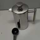 Secura French Press Coffee Maker, 304 Grade Stainless Steel Insulated Coffee Press with 2 Extra Screens, 17oz (0.5 Litre), Silver