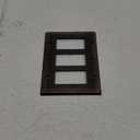 French Cabriole Decorative Wall Plate Switch Plate Outlet Cover (Triple Decorator, Aged Bronze)