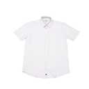 Tough Apparel Hustle Shirt Men's Short Sleeve Dress Shirt 4-Way Stretch Regular Fit Wrinkle & Stain Resistant White L