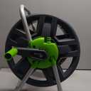 Water Hose Reel Cart, Holds 60-80 Ft of 5/8 Inch Hose, Green Wall Mounted Garden Hose Cart, Portable Hose Reel for Convenient Storage and Watering