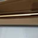 AIZESI One-Piece Brushed Gold Tension Shower Curtain Rod 54-90" No Drilling