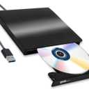 External CD/DVD Drive for Laptop, USB 3.0 Portable DVD CD+/-RW Drive Slim DVD/CD ROM Rewriter Burner Writer, High Speed Data Transfer Pro Desktop
