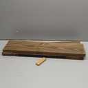 BGMG 30 inch Walnut Floating Shelves for Wall Set of 2,High End Solid Real Wood 30 in Floating Shelf,Rustic Wooden Wall Mount Shelves,Heavy Duty Bracket,30x6.7x1.25 inch