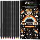 4 x Easter Basket Stuffers, Art Supplies,12 Colors Rainbow Pencils, Multi Colored Pencils Set for Adult Coloring, Easter Basket Stuffers for Teens, Professional Art Supplies for Artists.