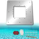 12 X 12 1/2 in Pool Wall Repair Panel, Standard Above Ground Pool Skimmer Wall Repair Kit, Water Return Repair Kit, Repair Rusted Pool Wall, Replace Hayward SP1091LX, SP-2094, 1094H, 10950M