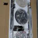 Fanbulous 65" Farmhouse Ceiling Fans with Lights and Remote,Industrial Large Ceiling Fan with 6-Speed Reversible DC Motor and 6 Dual Finish Blades,Black Ceiling Fan with Light for Living bedroom Patio