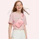 Gifts for Girls Easter Basket Stuffers 3 4 5 6 7 8 9 10 11 12 13 Year Old, Teens Kids Daughter Sister Gifts for Her, Crossbody Bags Fanny Pack Belt Bag for Girls Teen Cute Stuff Trendy (Pink, A)